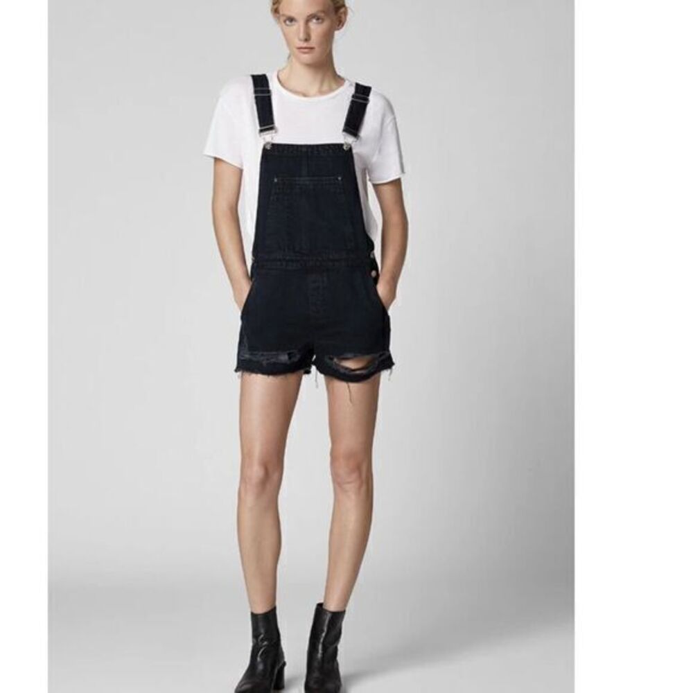 BLANKNYC Mercury Rising Denim Dark Blue Romper Jeans NWT Size 30